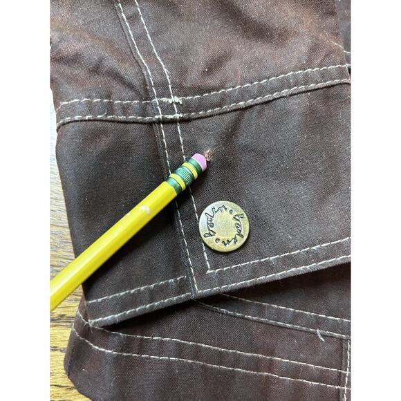 Boden Women’s Waxed Cotton Utility Jacket Brown Military Size 8 - Picture 9 of 16